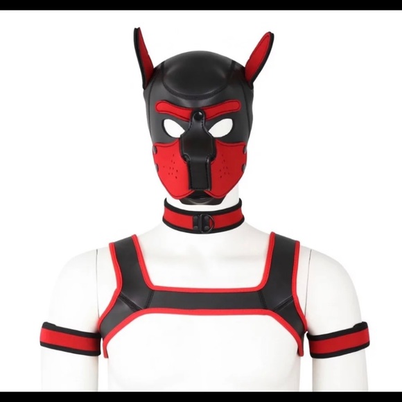 Dog Mask Soft Pup Cosplay Role Play - Picture 5 of 11